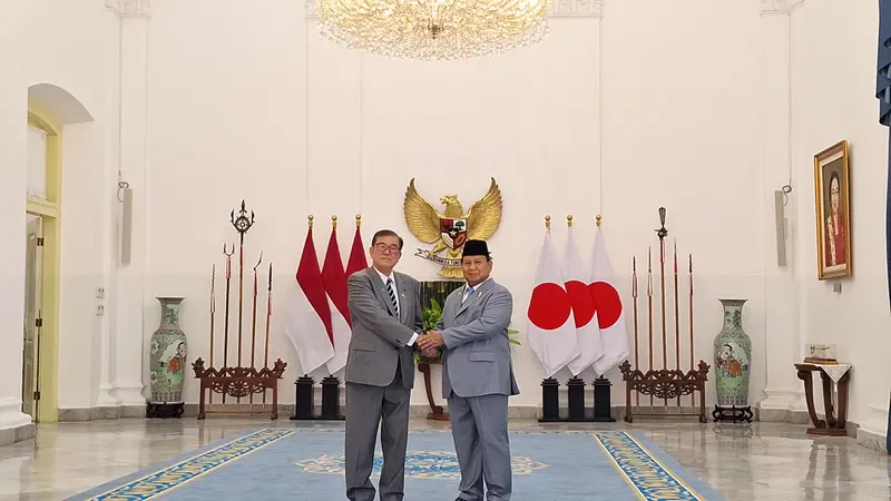 Prabowo Sambut PM Jepang Shigeru Ishiba di Istana Bogor